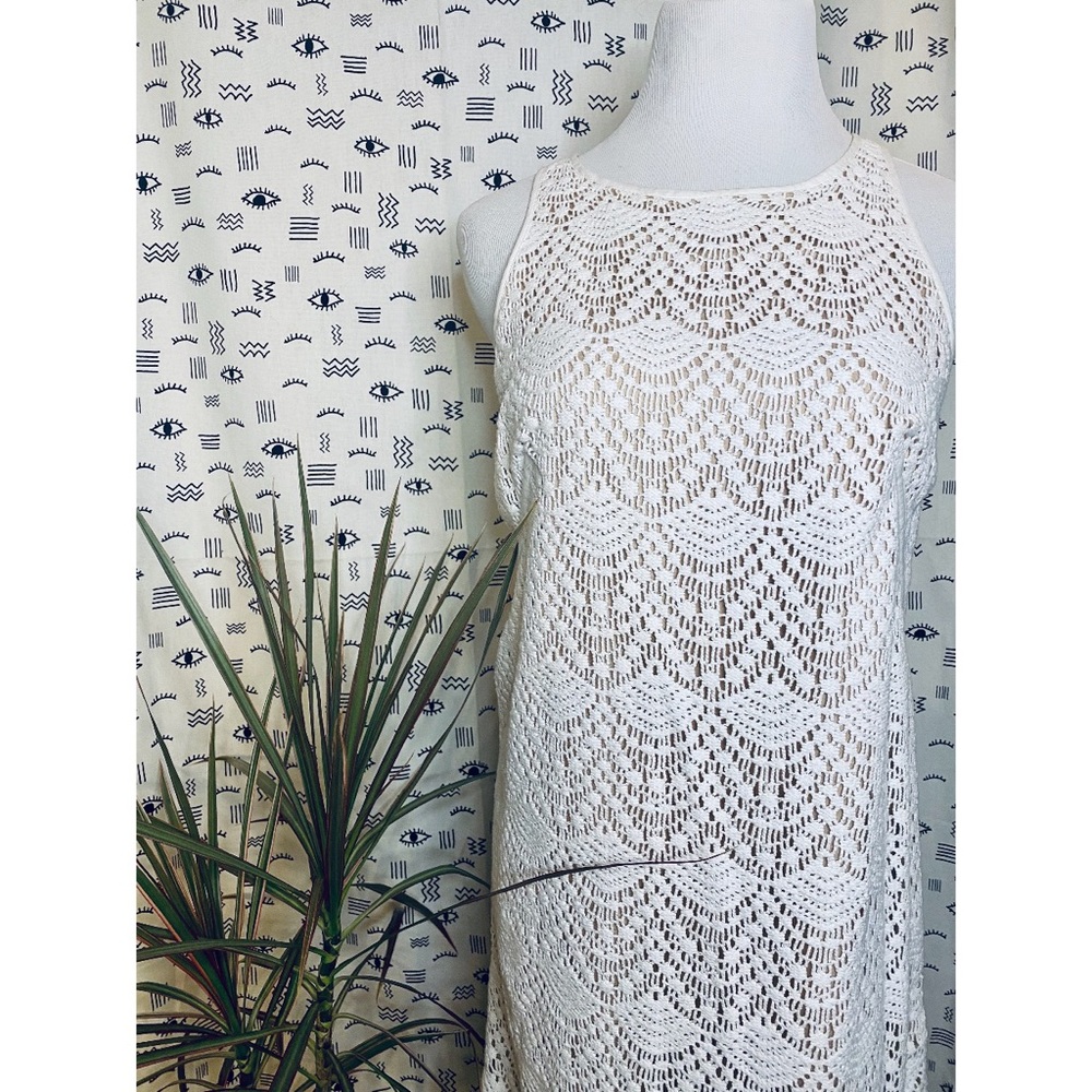 Loft Sleeveless Crochet Dress